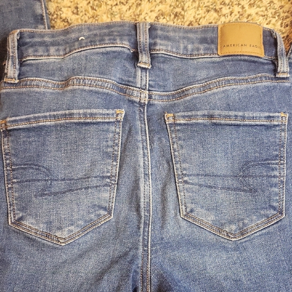 American Eagle Outfitters Classic Blue Jeggings - Picture 9 of 12